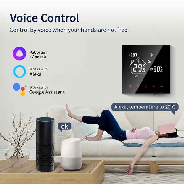 Thermostat intelligent Wifi/NO Wifi Tuya – vue 3