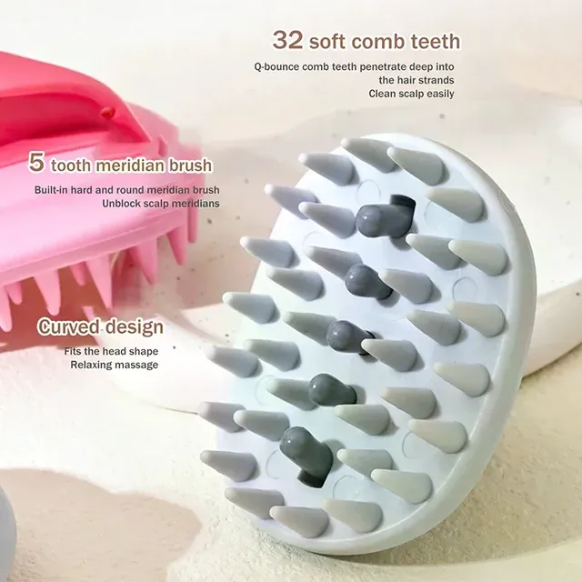 Brosse à shampoing 2 en 1 – vue 4