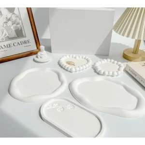 Accessoire décoratif en forme de nuage irrégulier, polyvalent, plâtre, bijoux, décoration d&rsquo;intérieur