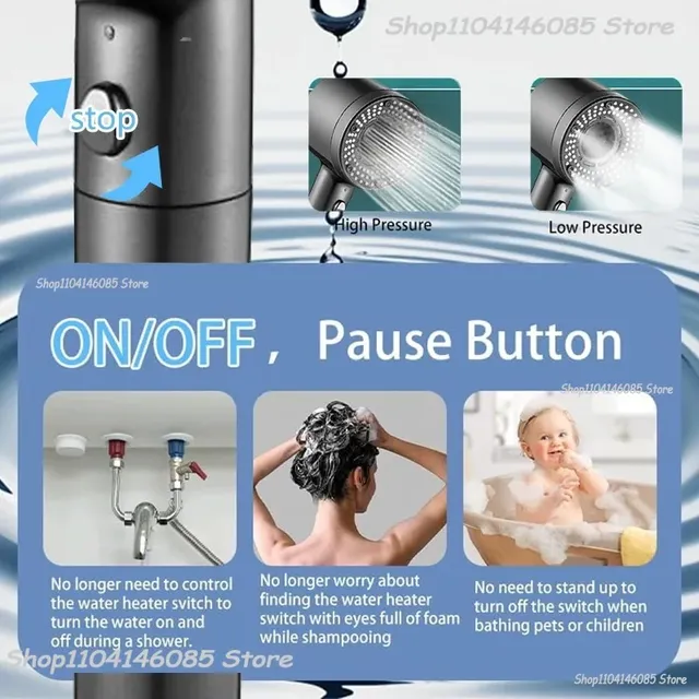 Pommeau de douche haute pression – vue 6