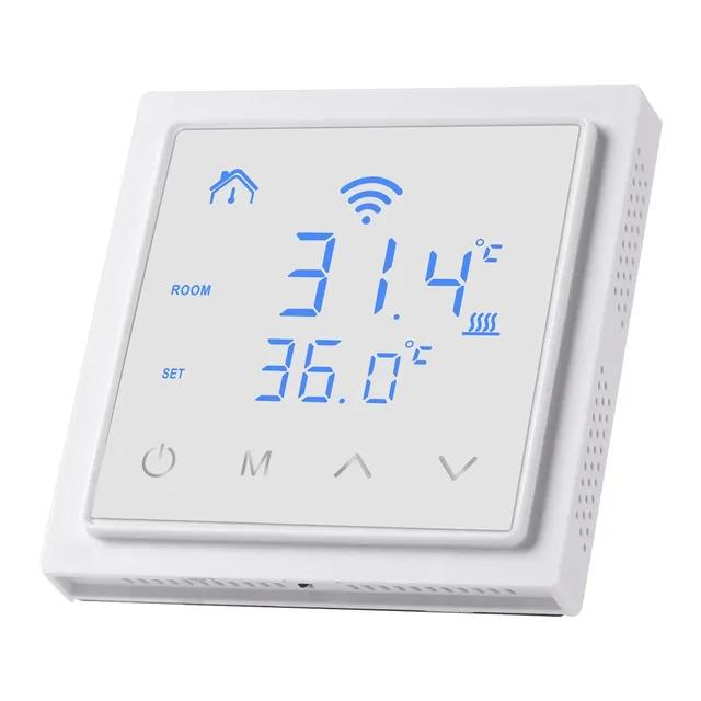 Thermostat intelligent wifi 16A mural encastrable écran… – vue 6