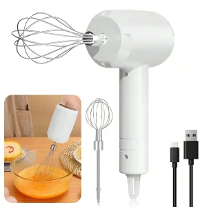 Mélangeur à main électrique, petit batteur à œufs domestique, fouet à crème, outil de cuisson, contrôle automatique à 3 vitesses, meilleur outil de cuisine