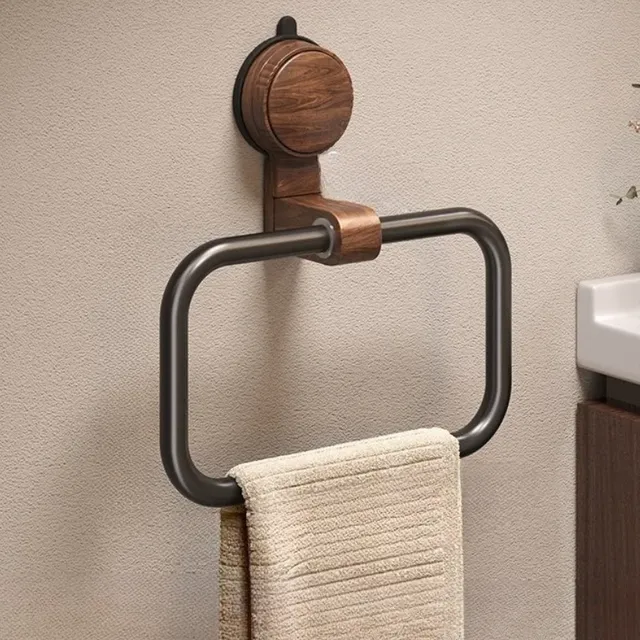 Porte-serviettes mural adhésif pour salle de bain