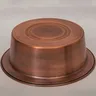 Bassin en cuivre rouge vintage fabriqué à la main – vue 2