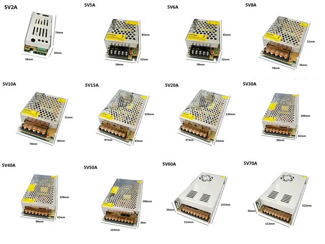 Alimentation de commutation DC 5V 12V 24V 36V 48V – vue 2