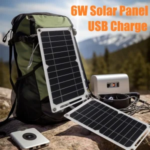 Panneau solaire 6V 6W, batterie solaire Flexible, Portable, étanche, Kit de système solaire, batterie externe USB, chargement de téléphone, voyage de Camping en plein air Panneau solaire 6V 6W, batterie solaire Flexible, Portable, étanche, Kit de système solaire, batterie externe USB, chargement de téléphone, voyage de Camping en plein air