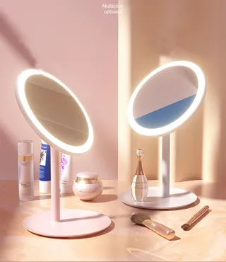 Miroir de maquillage avec lumière LED