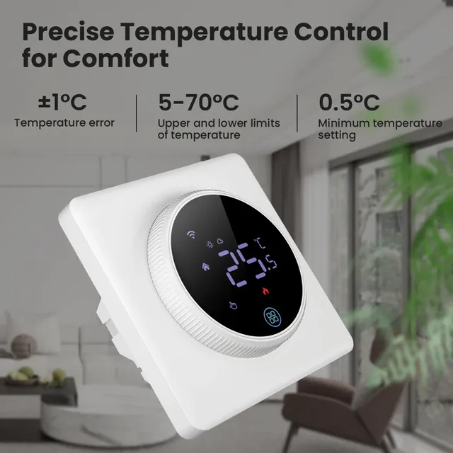 MIUCDA Tuya WiFi bouton Thermostat – vue 5