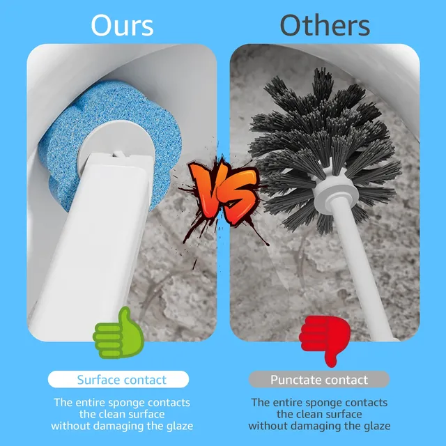 Nettoyeur de brosse de toilette jetable avec brosse de… – vue 5