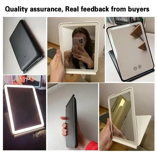 Miroir de Maquillage LED Grossissant 10x avec Lumières – vue 4