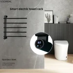 Chauffe-serviettes électrique en acier inoxydable 304, 110V, 220V, minuterie à commande tactile