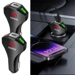 Chargeur de voiture allume-cigare USB Type C chargeur de téléphone pour Toyota TRD Corolla Prius Auris CHR Land Cruiser Camry Avalon Rav4 CHR