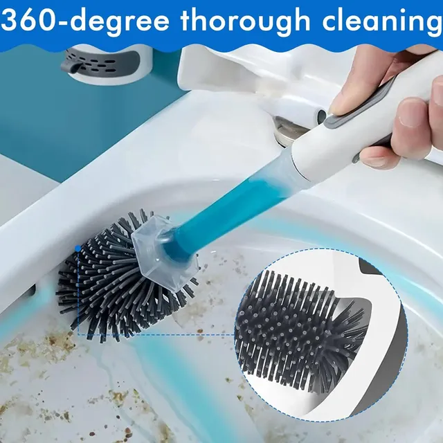 Détergent rechargeable Brosse de toilette Mural Longue… – vue 5