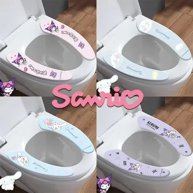 Coussin de siège de toilette antidérapant Kawaii