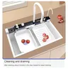 Évier de cuisine cascade Nano blanc avec robinet… – vue 3