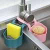 Panier de vidange d&rsquo;évier de cuisine, porte-éponge à savon de salle de bains, panier de rangement suspendu, accessoires de cuisine, support d&rsquo;évier de cuisine