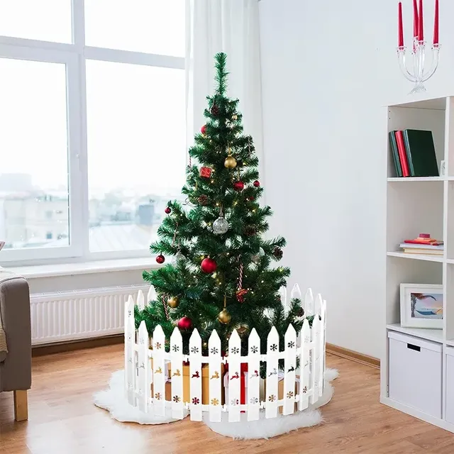Ensemble de valises pour arbre de noël en plastique blanc – vue 6