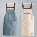 Tablier de cuisine imperméable à l&rsquo;huile, tablier de cuisine de Chef de poche pratique pour hommes et femmes, tabliers de travail de manucure Barista, uniforme de serveur
