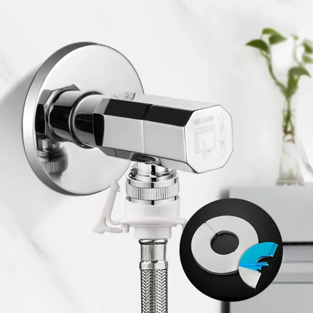 Couvercle décoratif de robinet en acier inoxydable – vue 3