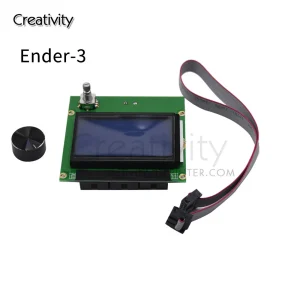Panneau de commande intelligent bleu avec câble, Ender 3/CR-10, écran LCD 12864, pièces détachées pour imprimante 3D