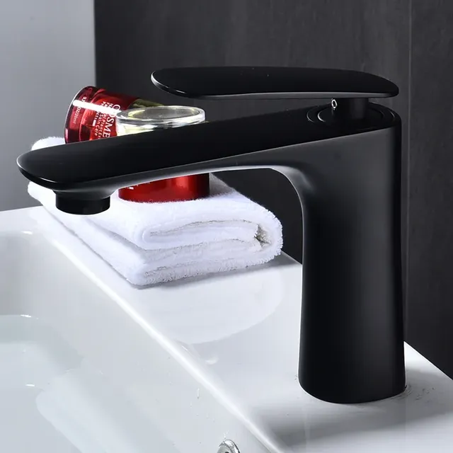 Robinet de bain orange chaud et froid – vue 5