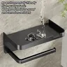Porte papier hygiénique mural support téléphone sans… – vue 2