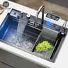 Évier de cuisine cascade en acier inoxydable…