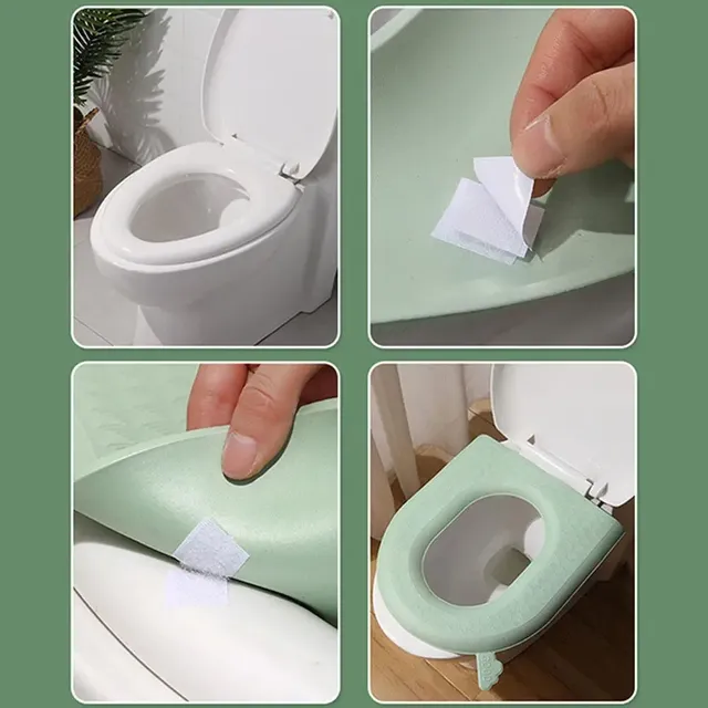 Housse siège toilette coussin rembourré menthe EVA épais… – vue 4
