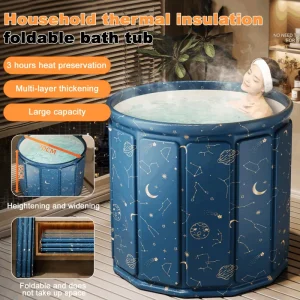 Baignoire pliable de grand espace, design Stable sans basculement sur le bain, seau de natation pour bébé, piscine à domicile, pratique de la mode