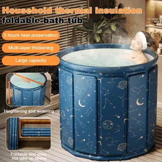 Baignoire pliable de grand espace