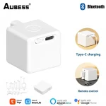 AUBESS Tuya Bluetooth Smart Touch Fingerbot Plus bouton de commutation bras poussoir Fingerbot Via Smart Life fonctionne avec Alice Alexa Google