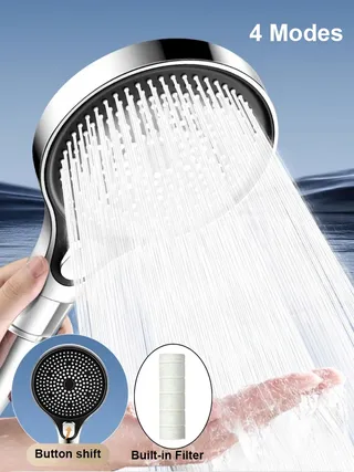 Pommeau de douche réglable à 4 modes