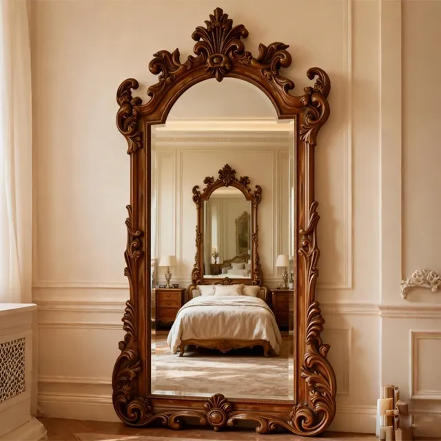 Miroir de maquillage léger de style français de luxe – vue 5