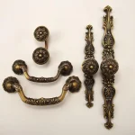 Boutons et poignées de meubles antiques Vintage, pour armoire, placard, tiroir, cuisine, quincaillerie d&rsquo;armoire rétro classique décorative