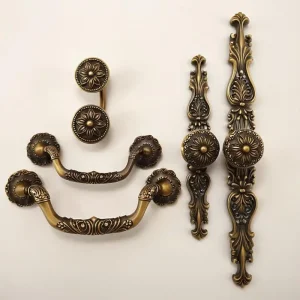 Boutons et poignées de meubles antiques Vintage, pour armoire, placard, tiroir, cuisine, quincaillerie d&rsquo;armoire rétro classique décorative
