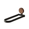 Porte serviettes mural métal noir mat bois naturel… – vue 5