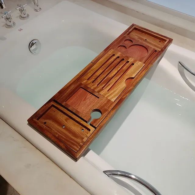 Plateau de baignoire de luxe en bois massif – vue 2