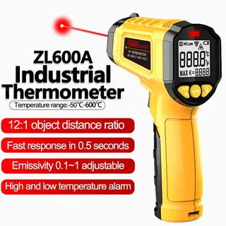 Thermomètre infrarouge numérique Laser termometro pyromètre pistolet…