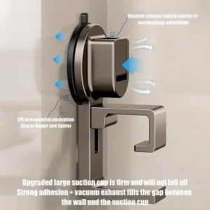 Support mural de crochet de rangement pour lavabo, crochet à ventouse, support de support de rangement pour lavabo de salle de bain, crochet en plastique permettant de gagner de l’espace Support mural de crochet de rangement pour lavabo, crochet à ventouse, support de support de rangement pour lavabo de salle de bain, crochet en plastique permettant de gagner de l’espace