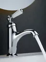 Robinet de lavabo à poignée unique en laiton rétro – vue 3