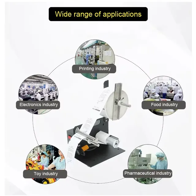 Distributeur automatique étiquettes électrique dénudeuse… – vue 2