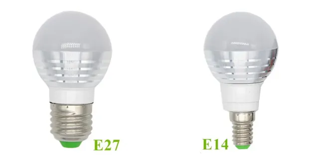 3W AC85-265V LED ampoule lampe E27 E14 RGB lampe colorée… – vue 2