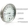 Thermomètre hygromètre analogique mural inoxydable 127mm… – vue 1