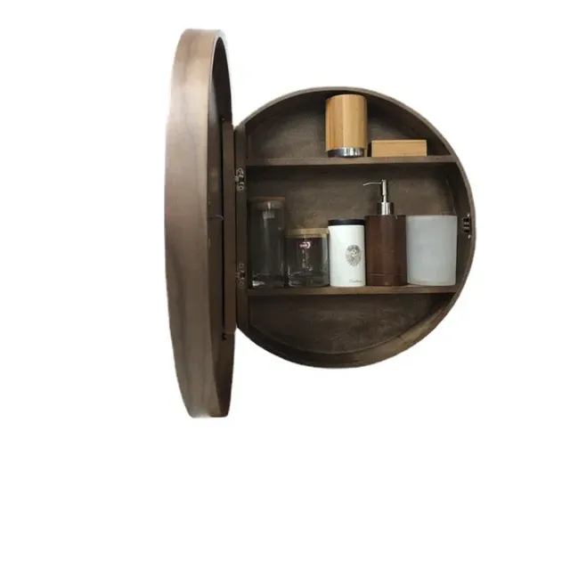 Miroirs intelligents ronds à cadre – vue 3