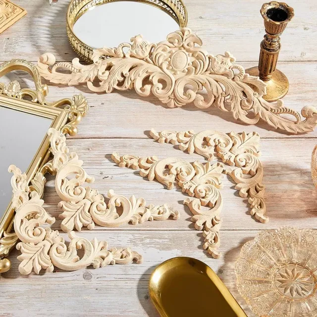 Appliques bois sculpté baroque rococo arabesques… – vue 2