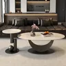 Table basse ovale blanche Design Simple luxe Premium… – vue 2