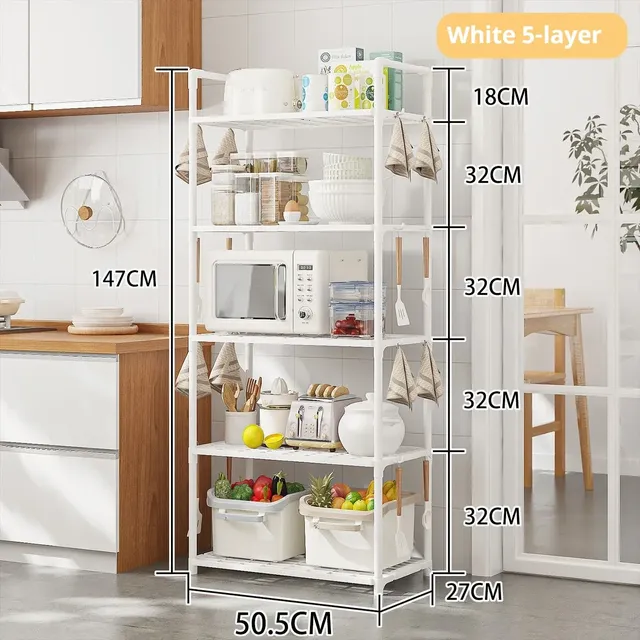Étagère de cuisine du sol au sol multicouche… – vue 4
