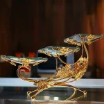 Organisateur d&rsquo;assiettes uniques de cuisine, assiettes avancées multifonctions élégantes, joli luxe, décoration de salle Charolas Decorativas