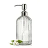 Distributeur de savon en verre transparent pour salle de… – vue 2