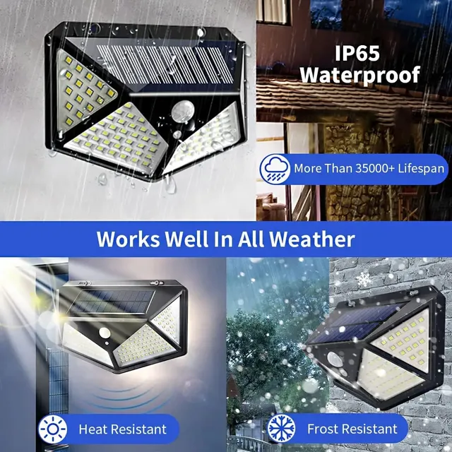 Lampe de sécurité solaire décor de jardin extérieur… – vue 2